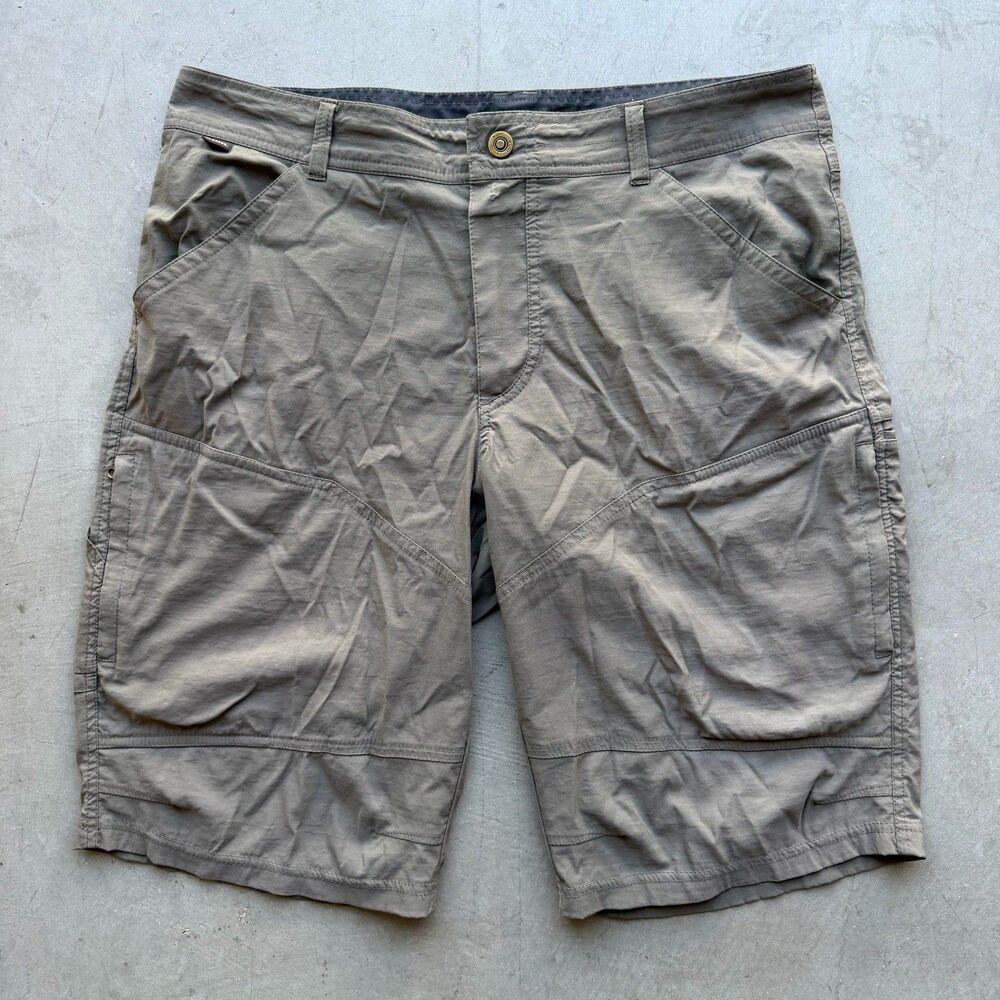 KUHL Renegade Shorts Mens 36 Brown Hiking Outdoor Performance Stretch 5121